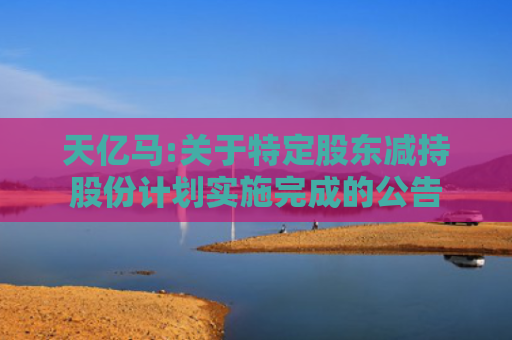 天亿马:关于特定股东减持股份计划实施完成的公告