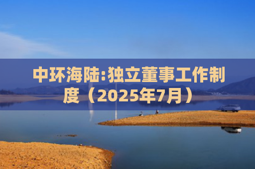 中环海陆:独立董事工作制度（2025年7月）
