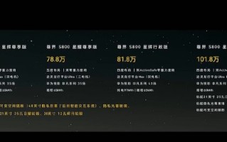 尊界S800正式上市：首发华为ADS 4，售价70.8万-101.8万元