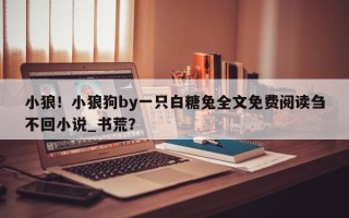 小狼！小狼狗by一只白糖兔全文免费阅读刍不回小说_书荒？