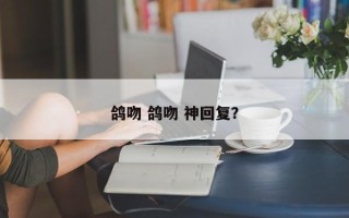 鸽吻 鸽吻 神回复？