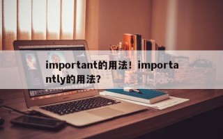 important的用法！importantly的用法？