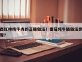 西红柿炖牛肉的正确做法！番茄炖牛腩做法步骤？