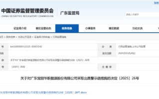 关联方资金交易违规！宝新能源被出具警示函