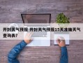 开封天气预报 开封天气预报15天准确天气查询表？