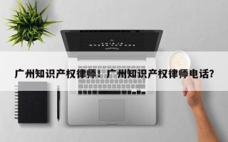 广州知识产权律师！广州知识产权律师电话？
