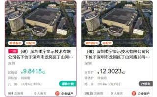 折叠屏手机鼻祖柔宇宣告破产：名下资产首拍无果 二拍降价近2.5亿元