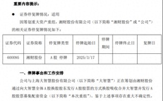 下一个“东方财富”来了？湘财换股吸收合并大智慧五大解析