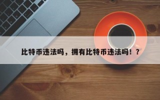 比特币违法吗，拥有比特币违法吗！？