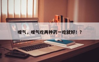 嗳气，嗳气吃两种药一吃就好！？