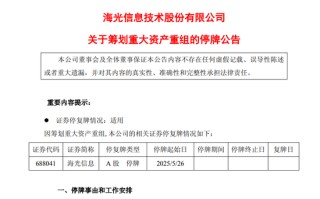 新规后首单！688041、603019，拟合并重组！