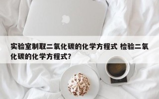 实验室制取二氧化碳的化学方程式 检验二氧化碳的化学方程式？