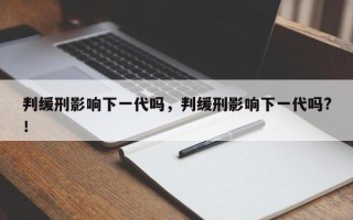 判缓刑影响下一代吗，判缓刑影响下一代吗?！