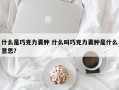 什么是巧克力囊肿 什么叫巧克力囊肿是什么意思？