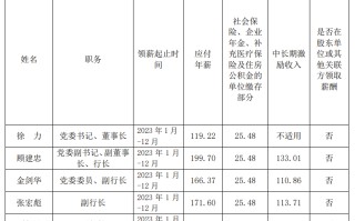 上海农商行公布高管2023年薪酬，首席信息官工资最高达239万元