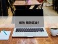 绩效 绩效奖金？