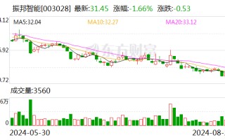 振邦智能：2024年半年度净利润约9042万元 同比下降2.22%