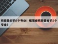 铁路最好的5个专业！张雪峰铁路最好的5个专业？