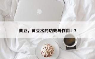 黄豆，黄豆水的功效与作用！？