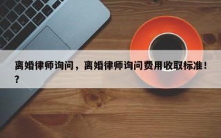 离婚律师询问，离婚律师询问费用收取标准！？