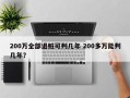 200万全部退赃可判几年 200多万能判几年？