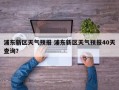 浦东新区天气预报 浦东新区天气预报40天查询？
