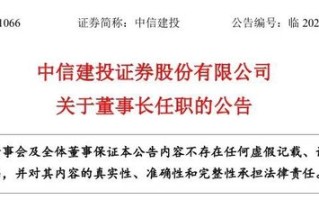 中信建投：选举刘成为公司董事长