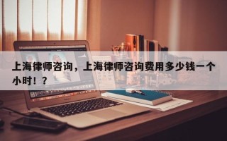 上海律师咨询，上海律师咨询费用多少钱一个小时！？