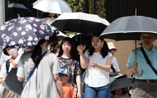 日本气象厅向多地发布“中暑警戒警报”